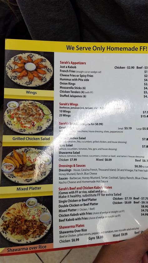 Sarah's kabob - Latest reviews, photos and 👍🏾ratings for Sara's Kebab House at 314 High St, Harborne in Birmingham - view the menu, ⏰hours, ☎️phone number, ☝address and map. Sara's Kebab House. Fast Food, Indian, Asian. Hours: 314 High St, Harborne, Birmingham 0121 428 4020. Menu Order Online ...